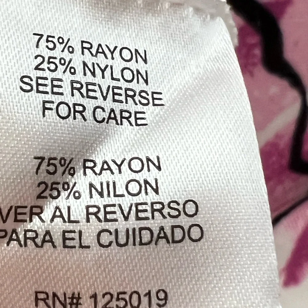 Joseph A Abstract Floral Sweater Womens Deep Purple/Pink/Black/White - Picture 12 of 13